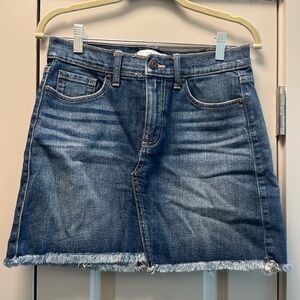 Eunina Denim High-Rise Mini Skirt